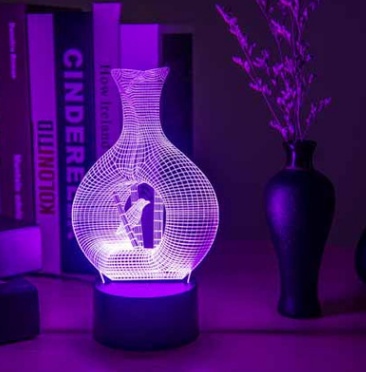 Creative 3D night light LED lamp - Image 5