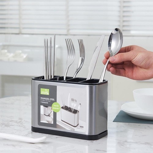 Stainless Steel Kitchen Utensil Holder, Kitchen Caddy, Utensil Organizer, Modern - Image 7