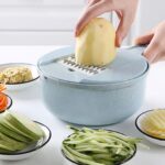 Vegetable Cutter Shredder Slicer And Vegetable-washing & Draining Basket